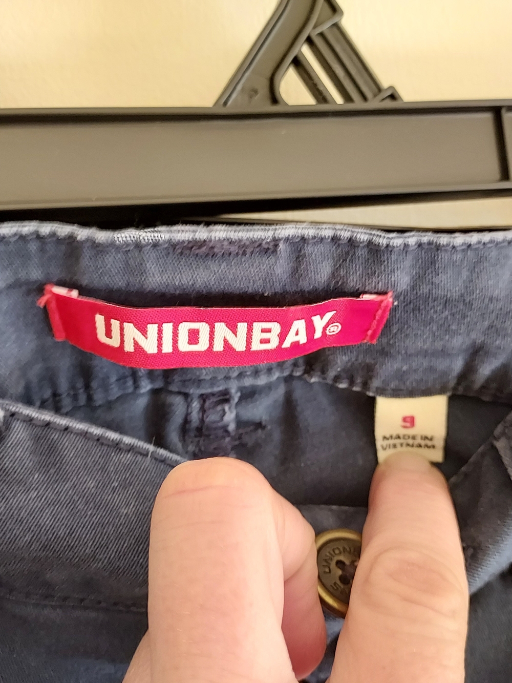 Lot of 2 Unionbay Delaney 3.5" Twill Stretch Shorts. Navy And Tan Both Size 9 - Picture 8 of 11